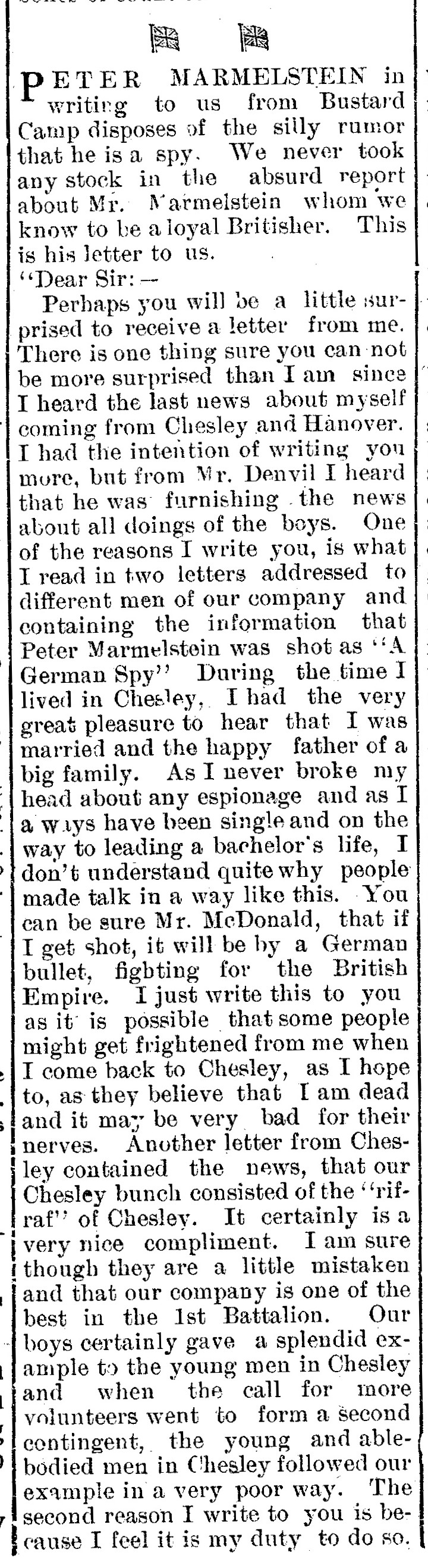 The Chesley Enterprise, December 24, 1914 p. 1